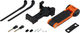 Kryptonite Evolution 790 Folding Lock with Click Frame Mount - black-orange/90 cm