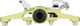 KCNC Pedales de clip/plataforma AM Trap - green yellow/universal