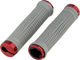 Chromag Squarewave XL Lock On Handlebar Grips - grey-red/146 mm