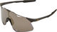 100% Hypercraft Mirror Sport Sunglasses - matte black/soft gold mirror