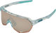 100% S2 Hiper Sports Glasses - polished translucent mint/hiper silver mirror