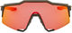 100% Gafas deportivas Speedcraft Hiper - soft tact black/hiper red multilayer mirror