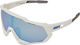 100% Lunettes de Sport Speedtrap Hiper - matte white/hiper blue multilayer mirror