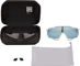 Lunettes de Sport Speedtrap Hiper - matte white/hiper blue multilayer mirror