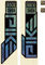 RockShox Set d'Autocollants Decal Kit pour Pike Ultimate àpd Modèle 2023 - gloss black-gloss rainbow foil/universal