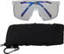 uvex Lunettes de Sport mtn perform S V - white mat/litemirror blue