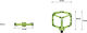 Aluminium Plattformpedale - green/universal