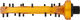 Aluminium Plattformpedale - orange/universal