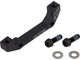 Adaptador de frenos de disco para discos de 160 mm - negro/RT IS auf PM