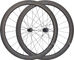 NEWMEN Set de Roues en Carbone Advanced SL R.50 Streem Disc Center Lock 28" - black-black/set de 28" (avant 12x100 + arrière 12x142) SRAM XDR