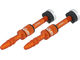 Quick Fill Tubeless Valve - 2 Pack - naranja/SV 23-30 mm