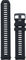 22 Silikon Wechselarmband für Instinct 2 - schwarz/22 mm