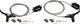 Set de Freins à Disque av+arr Tech 4 E4 avec Conduite en Acier Flex - black-black/set (roue avant et arrière)