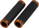 Brooks Cambium Rubber Handlebar Grips - black-orange/130 mm