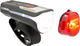 Sigma Aura 80 Front Light + Nugget II LED Rear Light Set - StVZO Approved - black