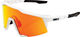 100% Speedcraft Hiper Sports Glasses - soft tact off white | hiper red multilayer mirror