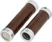 Brooks Slender Leather Handlebar Grips for Twist Shifters (one-sided) - brown/130 mm / 100 mm