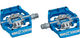 HT DH RACE X2 Clipless Pedals - blue/universal