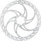 Dächle-Disc HD 6-Bolt Brake Rotor - silver/180 mm