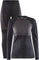 Core Wool Mix Women's Functional Underwear Set - black-granite/M