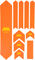 Calcomanías de protección de cuadro Frame Guard Extra - orange-yellow/universal