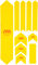 Calcomanías de protección de cuadro Frame Guard Extra - yellow-orange/universal