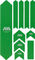 Calcomanías de protección de cuadro Frame Guard Extra - green/universal