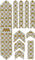 Calcomanías de protección de cuadro Frame Guard Extra - couture gold/universal