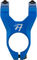 77designz Potence 1 Piece - bleu/0°/35 mm