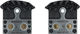 Plaquettes de Frein J04C-MF pour XTR, XT, SLX, Alfine - universal/métal