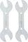 Double-Ended Cone Wrench Set 1612PB - silver/universal