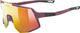 uvex Sequence CV Glasses - burgundy matt | mirror red