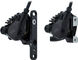 105 v+h Set Scheibenbremse BR-R7170 + Di2 ST-R7170 - schwarz/Satz (VR + HR)