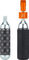 Peatys Holeshot CO2 Tyre Inflator Kit CO2 Cartridge Pump + 25 g Cartridge - mango/universal