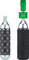 Peatys Holeshot CO2 Tyre Inflator Kit CO2 Cartridge Pump + 25 g Cartridge - emerald/universal
