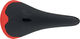 Selle en Carbone avec Cuir Komm-Vor+ - carbone-rouge mat/130 mm