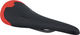 Selle en Carbone avec Cuir Komm-Vor+ - carbone-rouge mat/130 mm