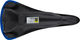 Selle en Carbone avec Cuir Komm-Vor+ - carbone-bleu mat/130 mm