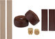 Cinta de manillar de cuero Leather Bar Tape - brown/universal