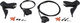 Shimano 105 Front+Rear Set Disc Brake BR-R7170 + Di2 ST-R7170 - black/Set/left/right (side-specific)