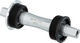 Eje de pedalier cuadrado de acero inoxidable - black-silver/BSA 73x121