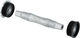 Eje de pedalier cuadrado de acero inoxidable - black-silver/BSA 73x121
