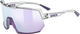 uvex lunettes de sport sportstyle 235 - clear-met purple/mirror lavender