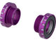 Stainless Steel Bottom Bracket for 30 mm Axle - purple/BSA