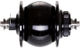 SON Delux Centre Lock Disc Dynamo Hub - black/32 hole