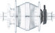 SD-8 6-Bolt Dynamo Disc Hub - silver/9 x 100 mm / 28 hole