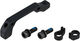 Disc Brake Adapter for 180 mm Rotors - black/front IS to PM