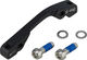 Disc Brake Adapter for 160 mm Rotors - black/front IS to PM