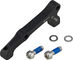 Scheibenbremsadapter für 180 mm Scheibe - schwarz/HR IS auf PM
