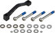 Scheibenbremsadapter für 180 mm Scheibe - schwarz/PM 6" auf PM